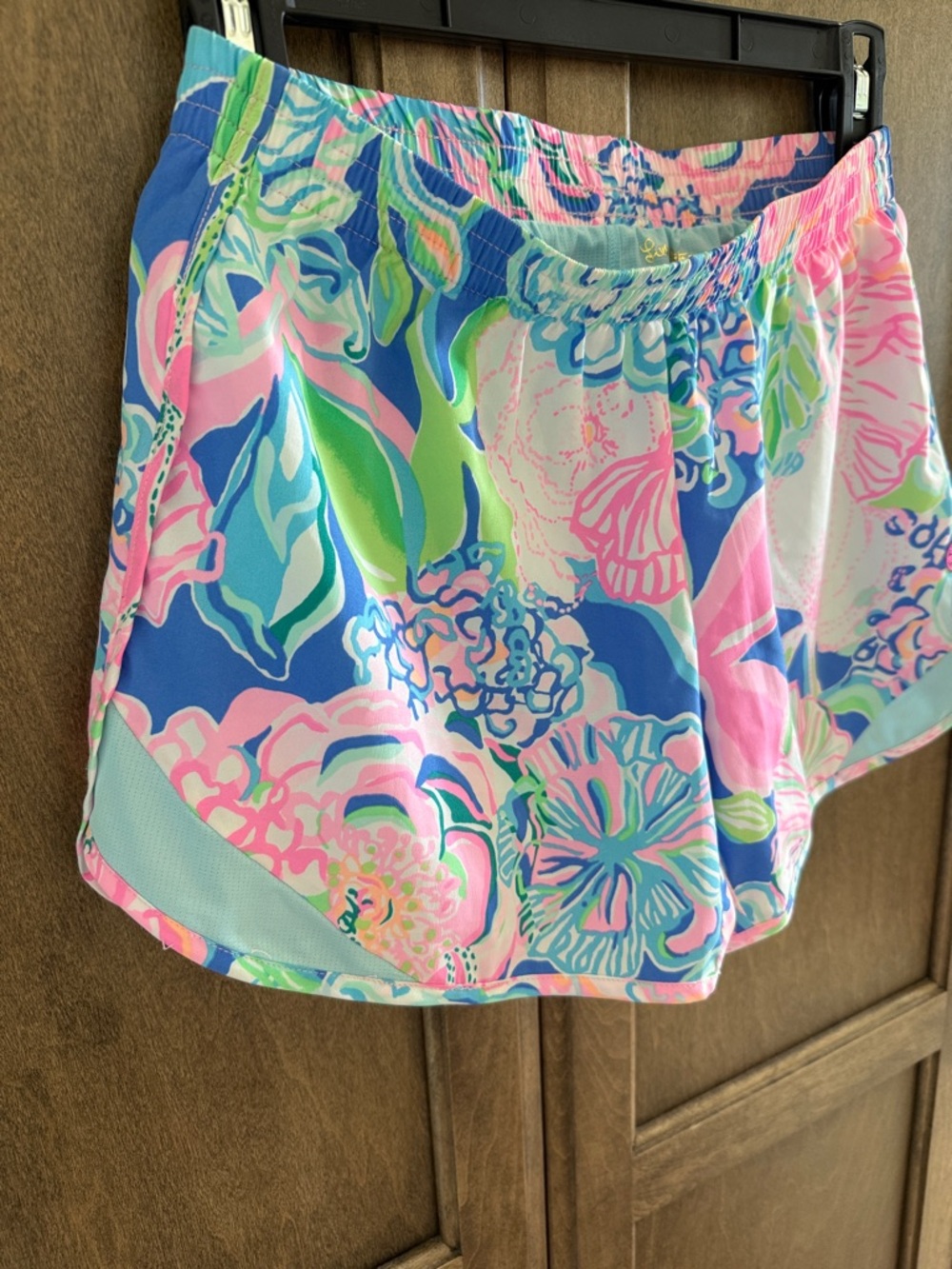 Lilly Pulitzer Luxletic Ocean Trail Peony for Your Thoughts Shorts-  Like New
